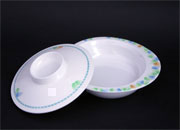 Melamine Genroku Ume Series Round Dish large